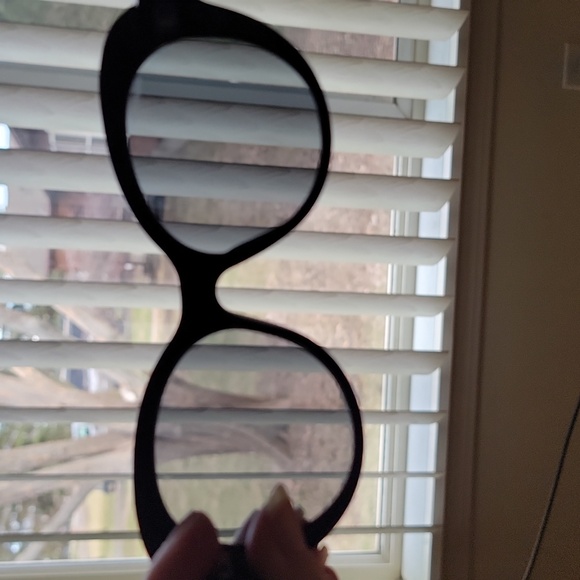 Prada Women's Black Oval Sunglasses With Black Jeweled Arms - Picture 9 of 16